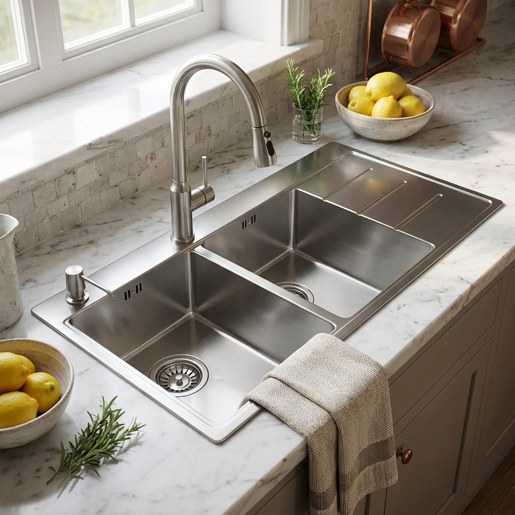 Stainless Steel Kitchen Sink (P02-907) thumbnail 3